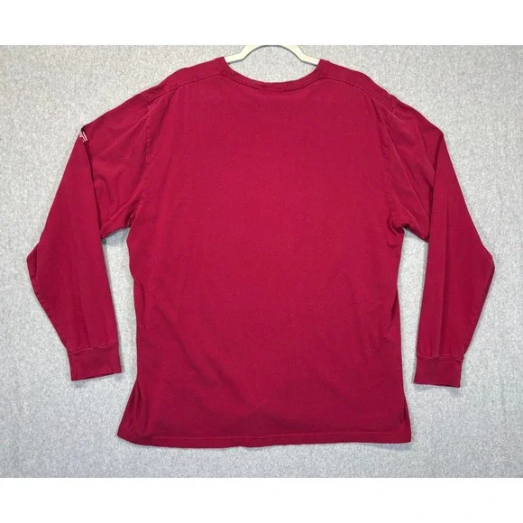 Polo Ralph Lauren Mens Long Sleeve T-Shirt Red Polo USA Graphic American Flag L - Picture 2 of 11